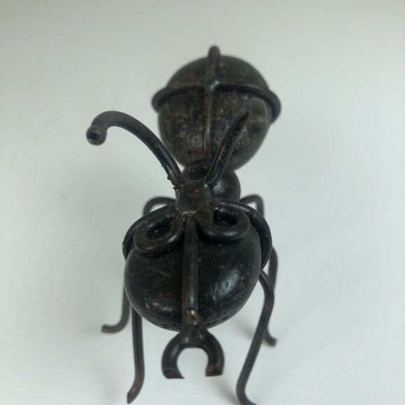 Set of 3-- 2 Bugs Cast Iron / 1 Iron & Stone Figurines Garden Insects Ants Fly - Picture 15 of 16